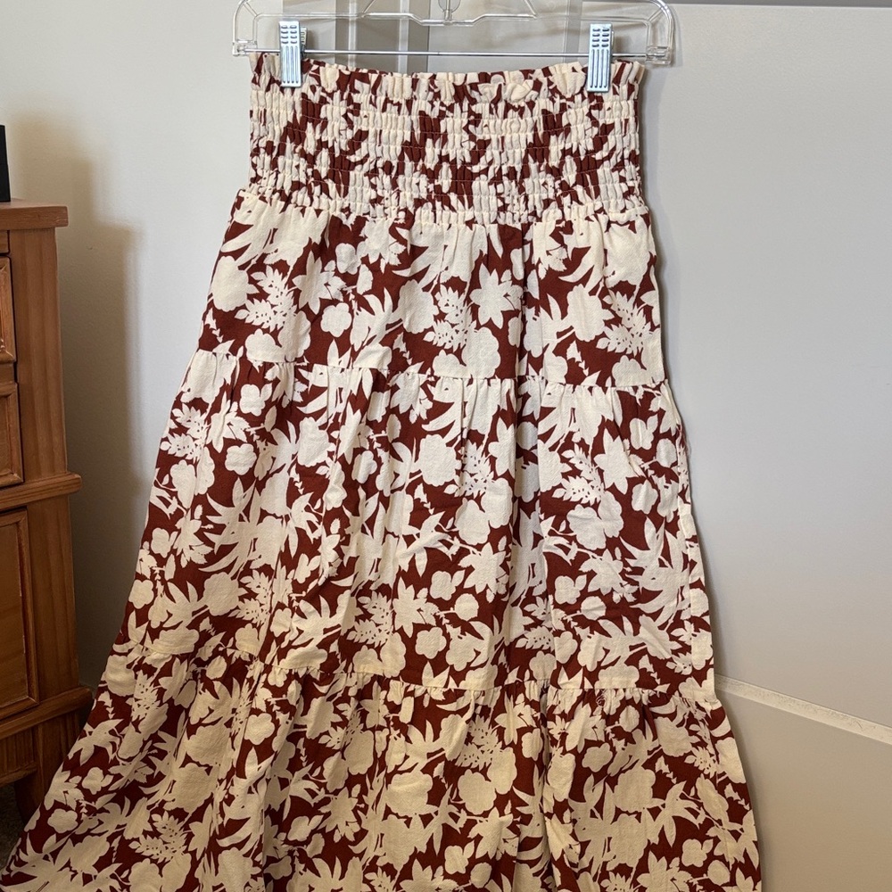 Floral Midi Skirt